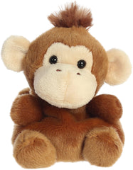 Aurora Boomer Monkey palm-sized plush for cozy, on-the-go cuddling.