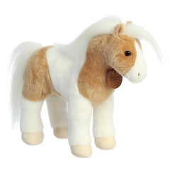 Aurora Breyer Chincoteague Pony plush close-up eyes emphasize safety and expression.