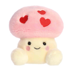 Aurora Brooklyn Mushroom pink cap with hearts; cuddly plush for cozy play.