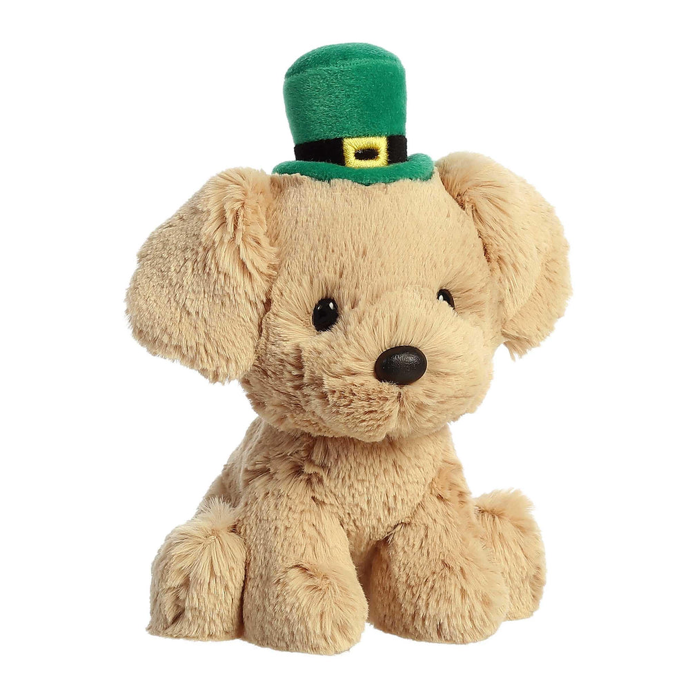 Aurora brown golden-lab plush decor ideal for seasonal displays.