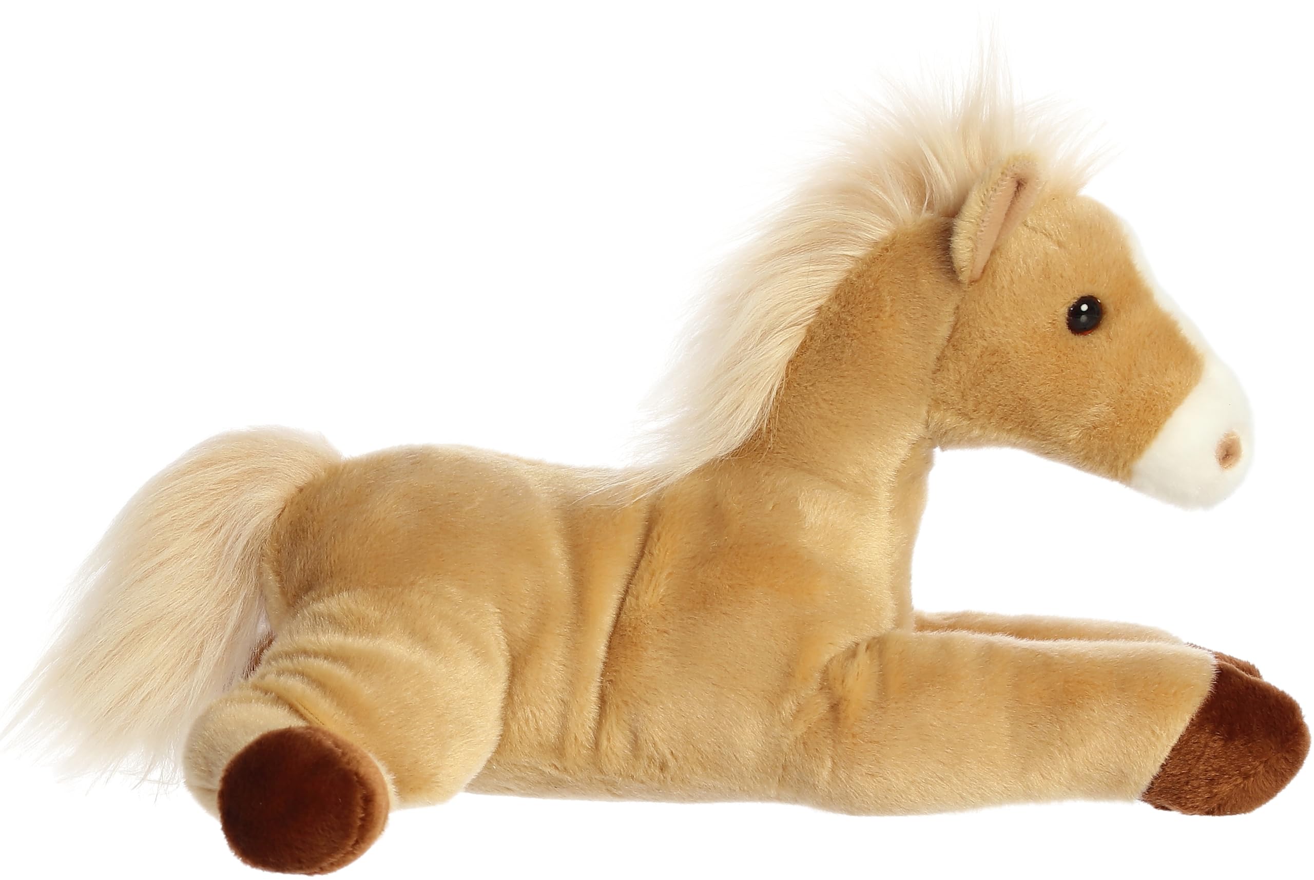 Aurora Brown hooves white blaze 12-inch pony - cuddly companion.