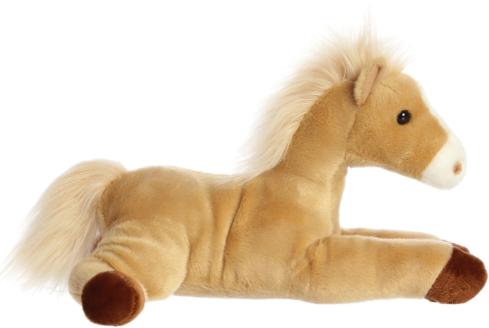 Aurora Brown hooves white blaze 12-inch pony - cuddly companion.