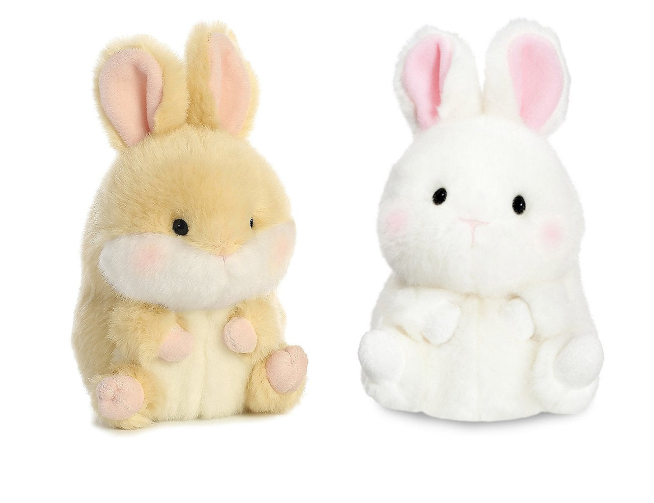 Aurora Lively Bunny plush, 5-inch beanbag, soft and cuddly for playtime.