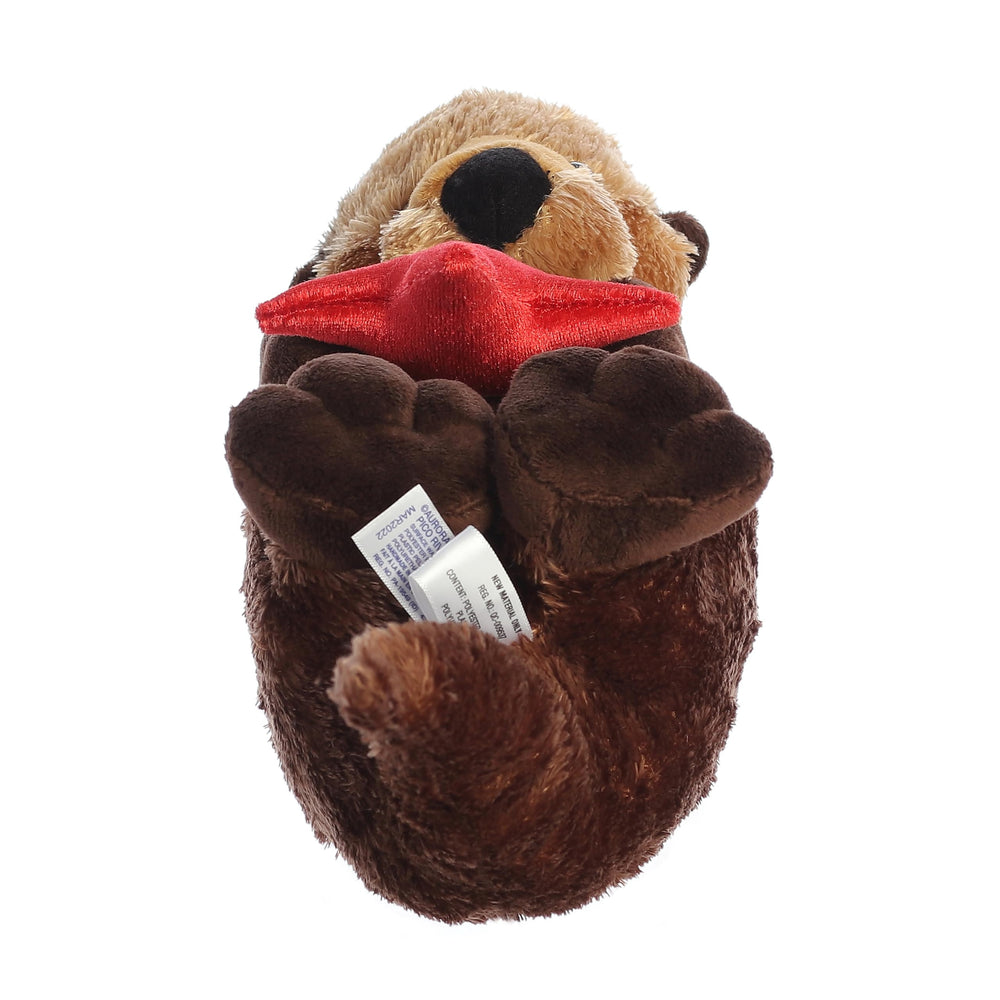 Aurora Cali Otter Flopsie 12-inch size suits display and cuddling.