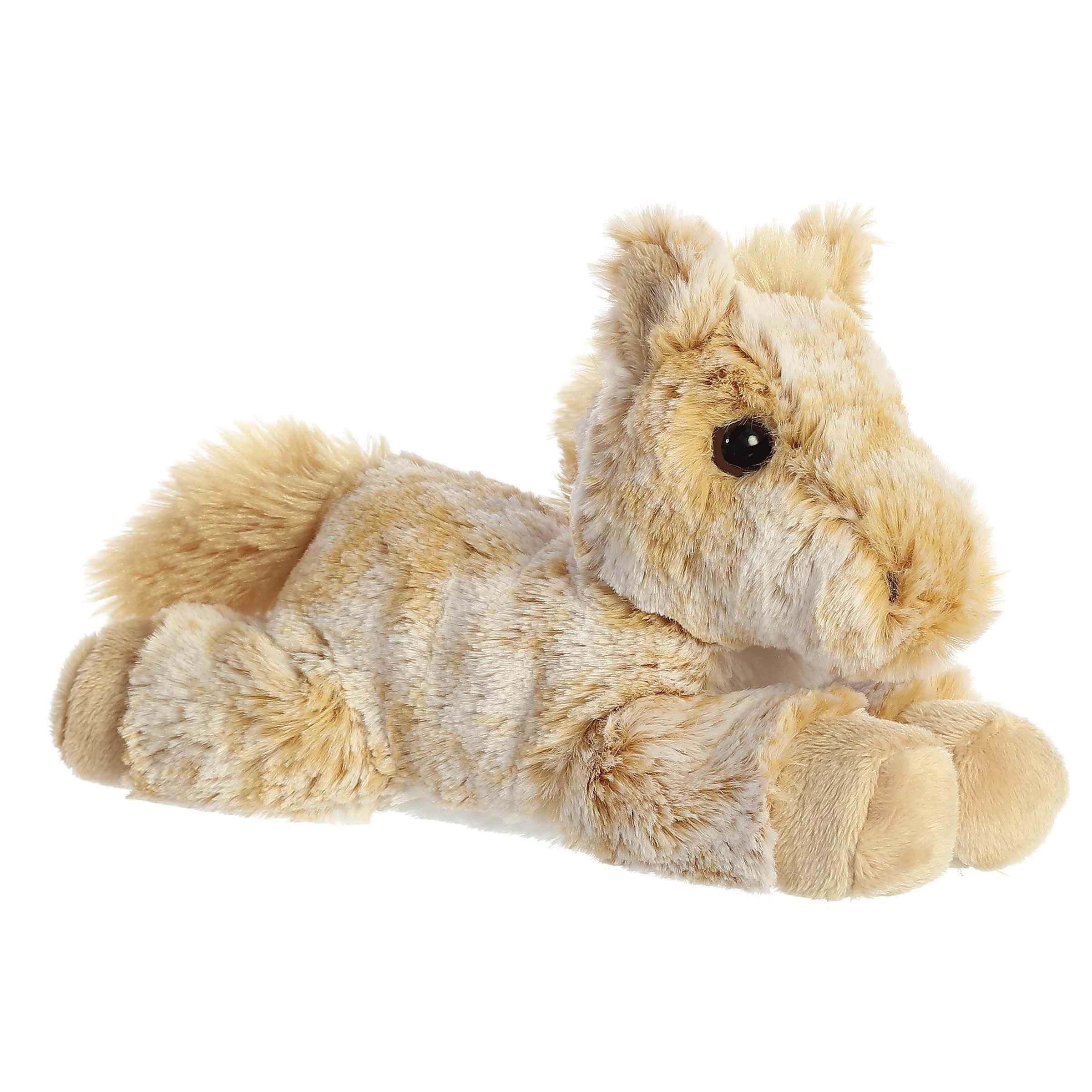 Lightweight plush companion ideal for travel and quiet reading corners.