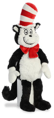 Aurora Cat in the Hat plush, full-length view, 18 inches tall for shelf presence.