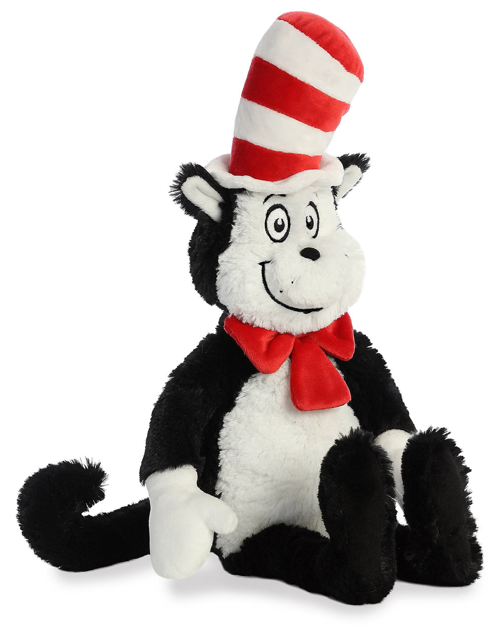 Aurora Cat in the Hat plush, materials and stitching close-up showing quality.