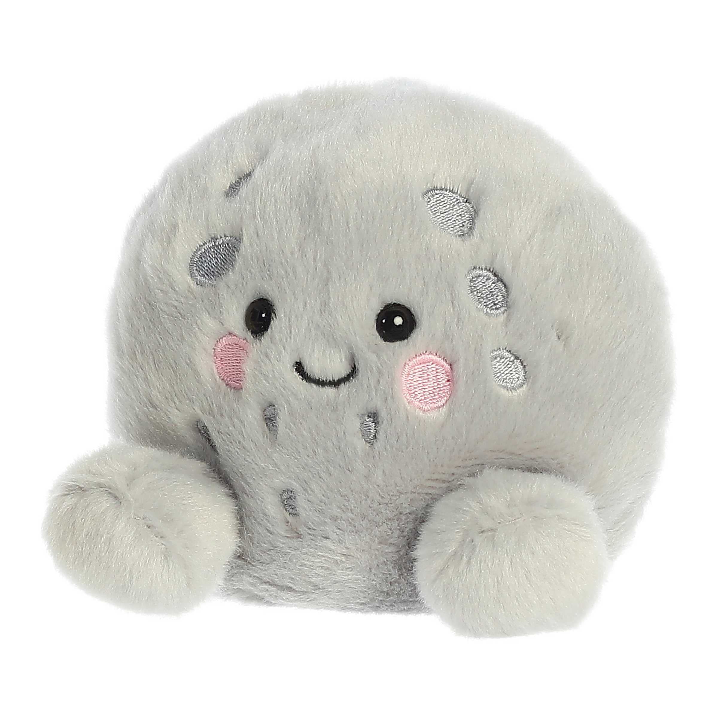 Aurora Celene Moon plush with bean pellets for stability and safe play.