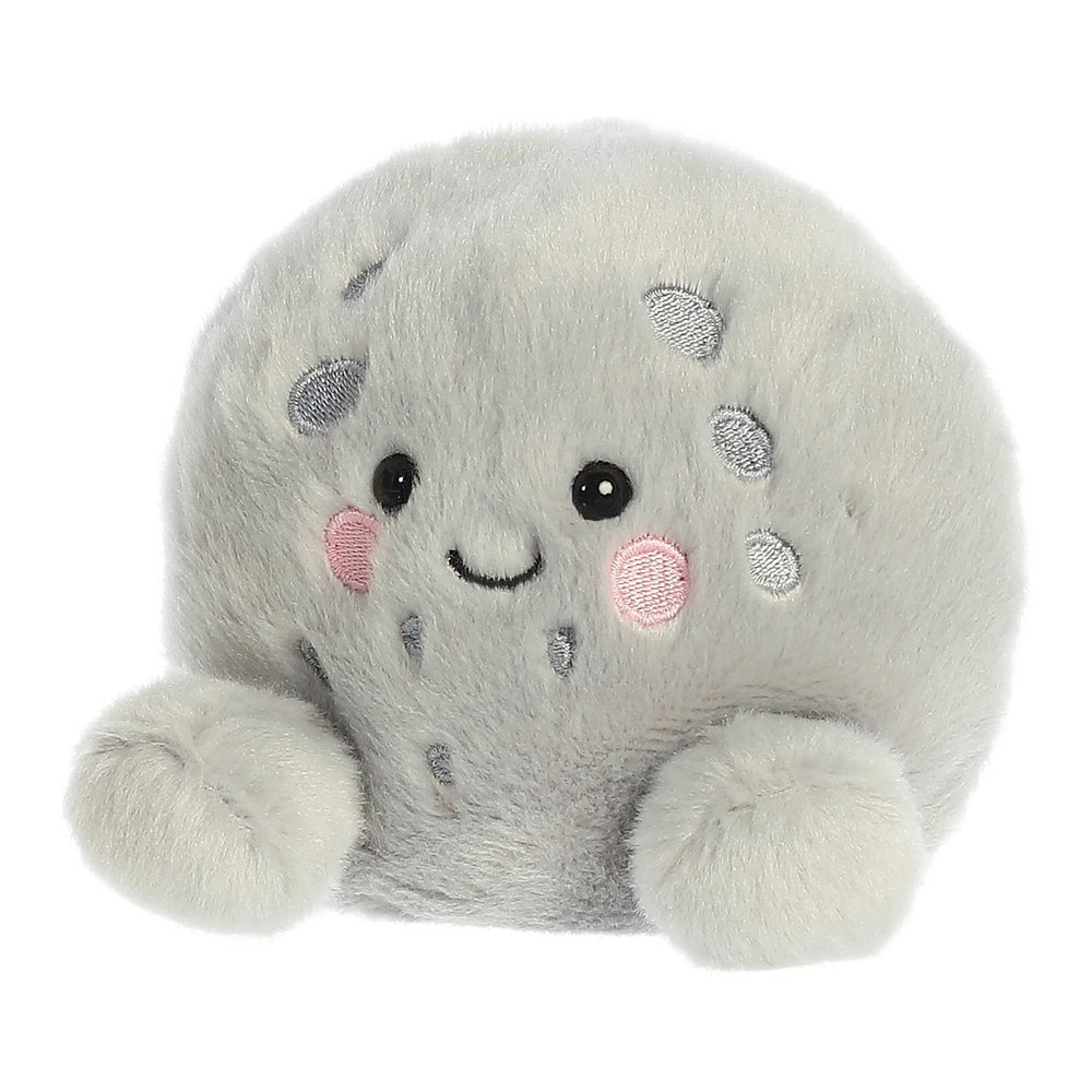 Aurora Celene Moon plush with bean pellets for stability and safe play.