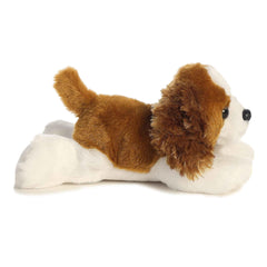 Aurora Charles Mini Flopsie 8in brown and white fur, crafted for durability.