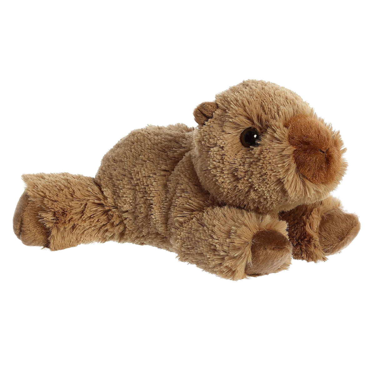 Aurora Charlie Capybara plush with soft brown fur for cozy hugs.