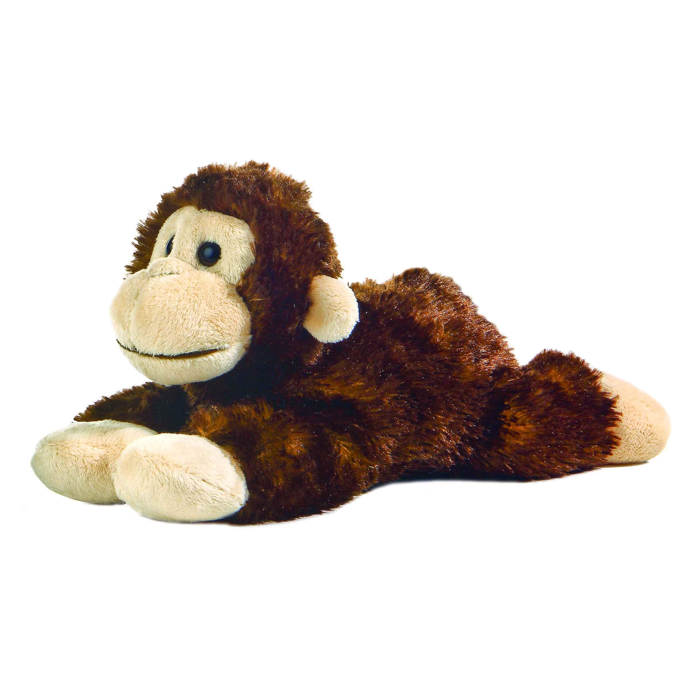 Aurora Cheki Chimp plush – 8-inch brown cuddly friend for cozy play and snuggles