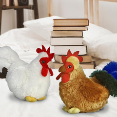 Aurora chicken and rooster bundle, charming gift for animal-loving kids.
