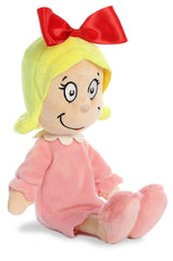 Aurora Cindy Lou Who plush with durable stitching supports daily play.