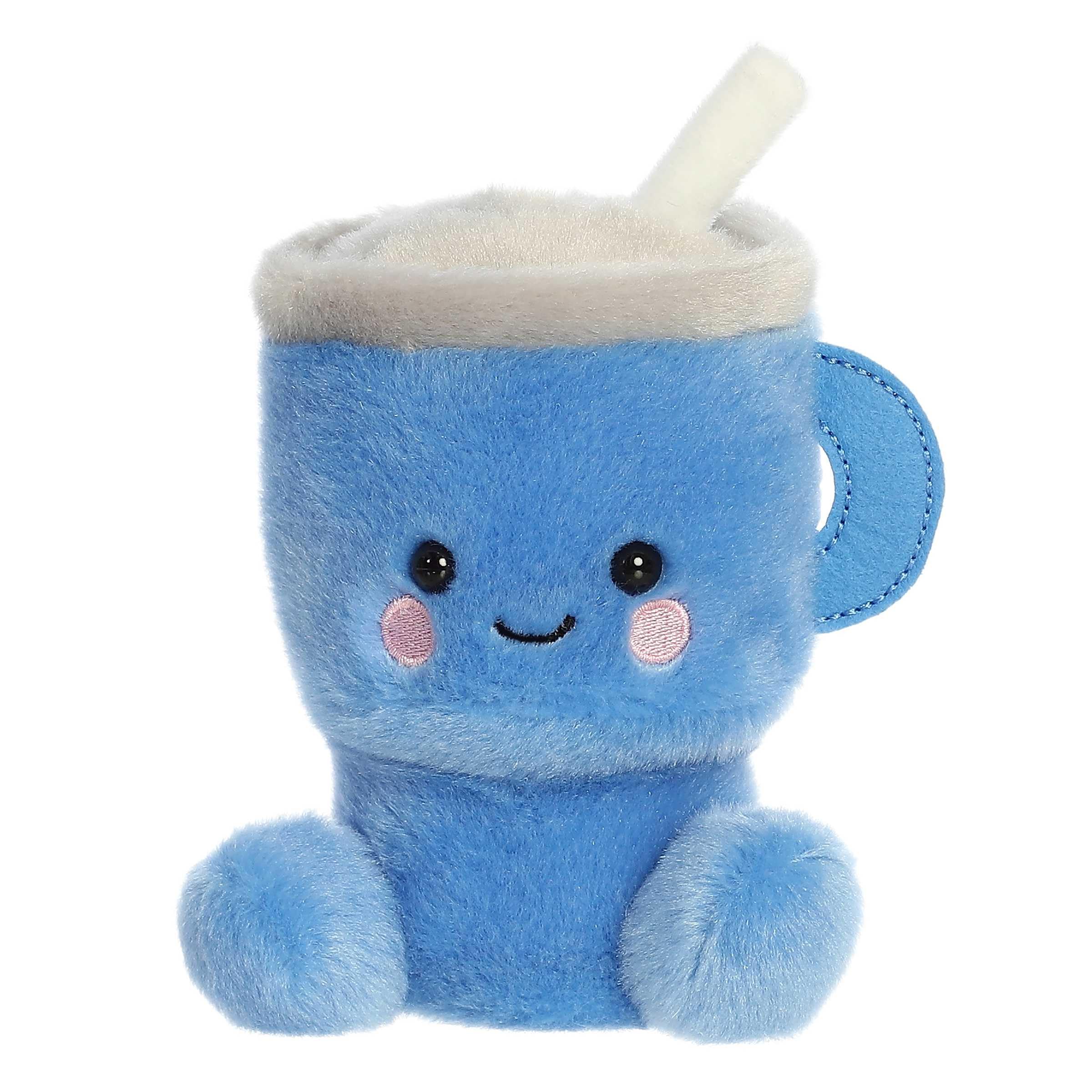 Aurora Cliff Travel Cup blue plush packaged ready for gifting.