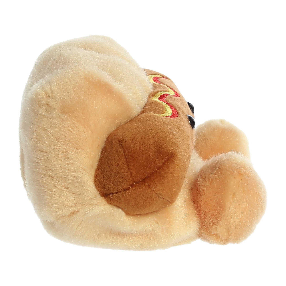 Aurora Colson Hot Dog Palm Pals pocket-sized friend perfect for travel and stories.