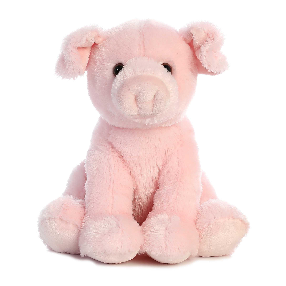Aurora Cuddly Pig plush with soft fur, ideal for cuddling.