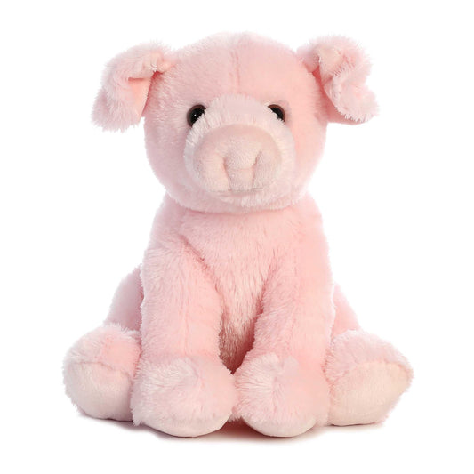 Aurora Cuddly Pig plush with soft fur, ideal for cuddling.