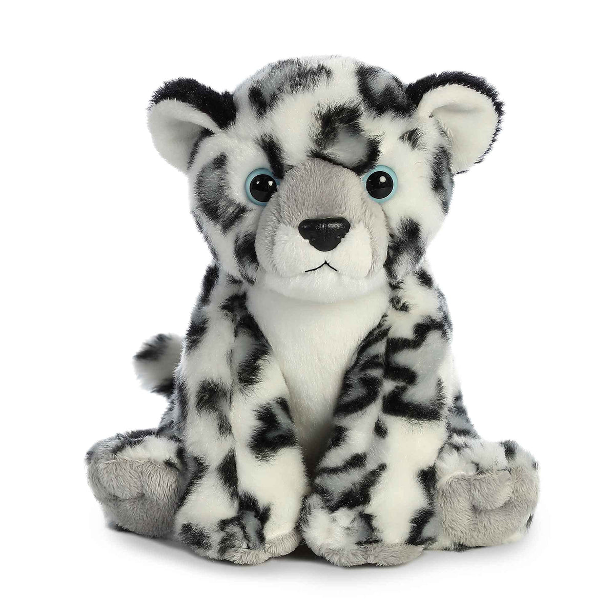 Aurora Destination 8-inch Snow Leopard plush with a soft cuddle for cozy playtime