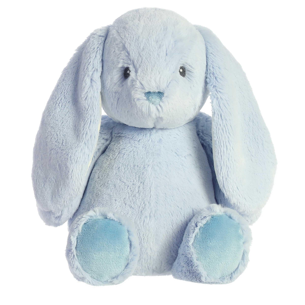 Aurora Dewey Sky Bunny plush offers soft, cuddly comfort for babies during playtime.