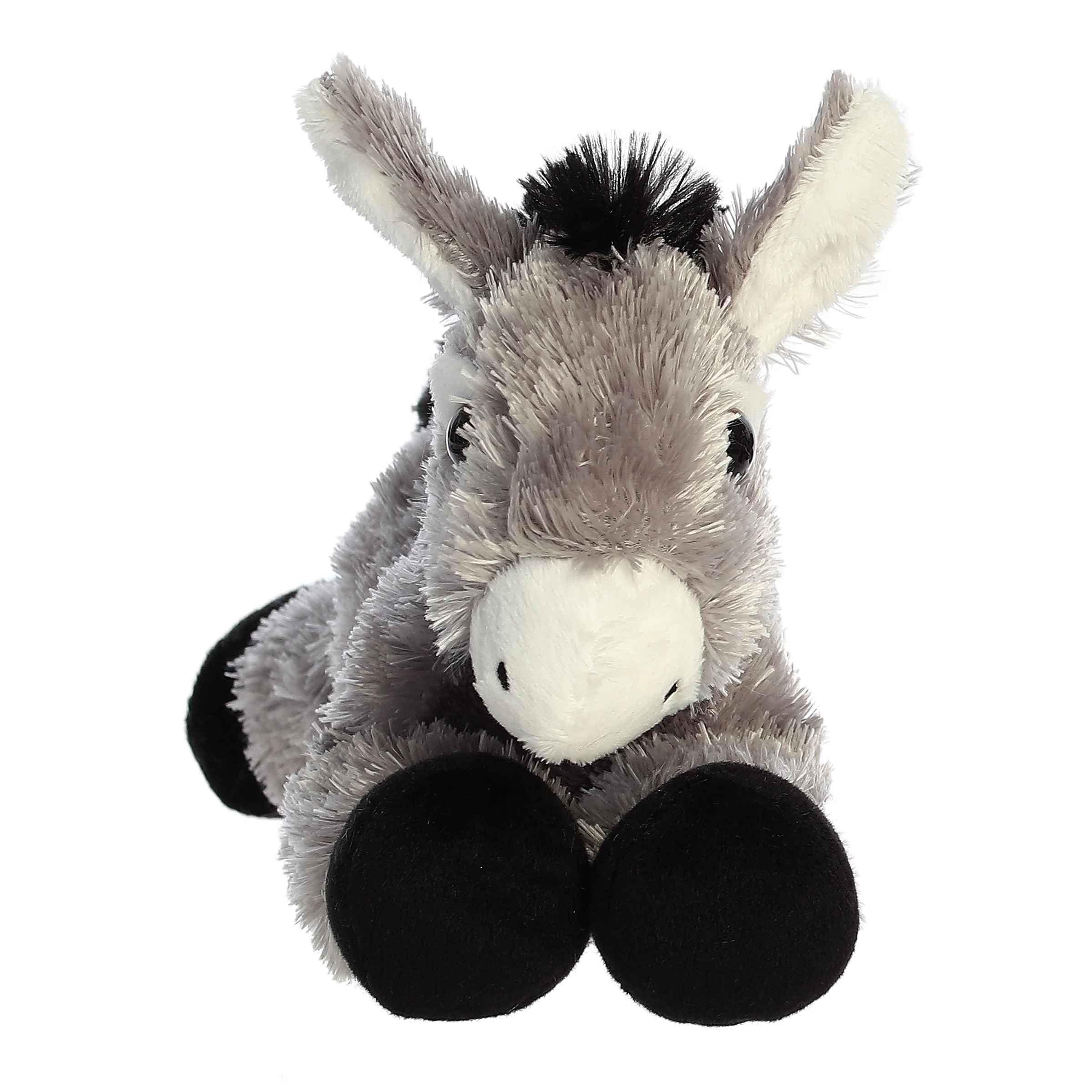 Aurora Donkey Plush with cloud-soft fur and stable bean-weight for calm snuggles.