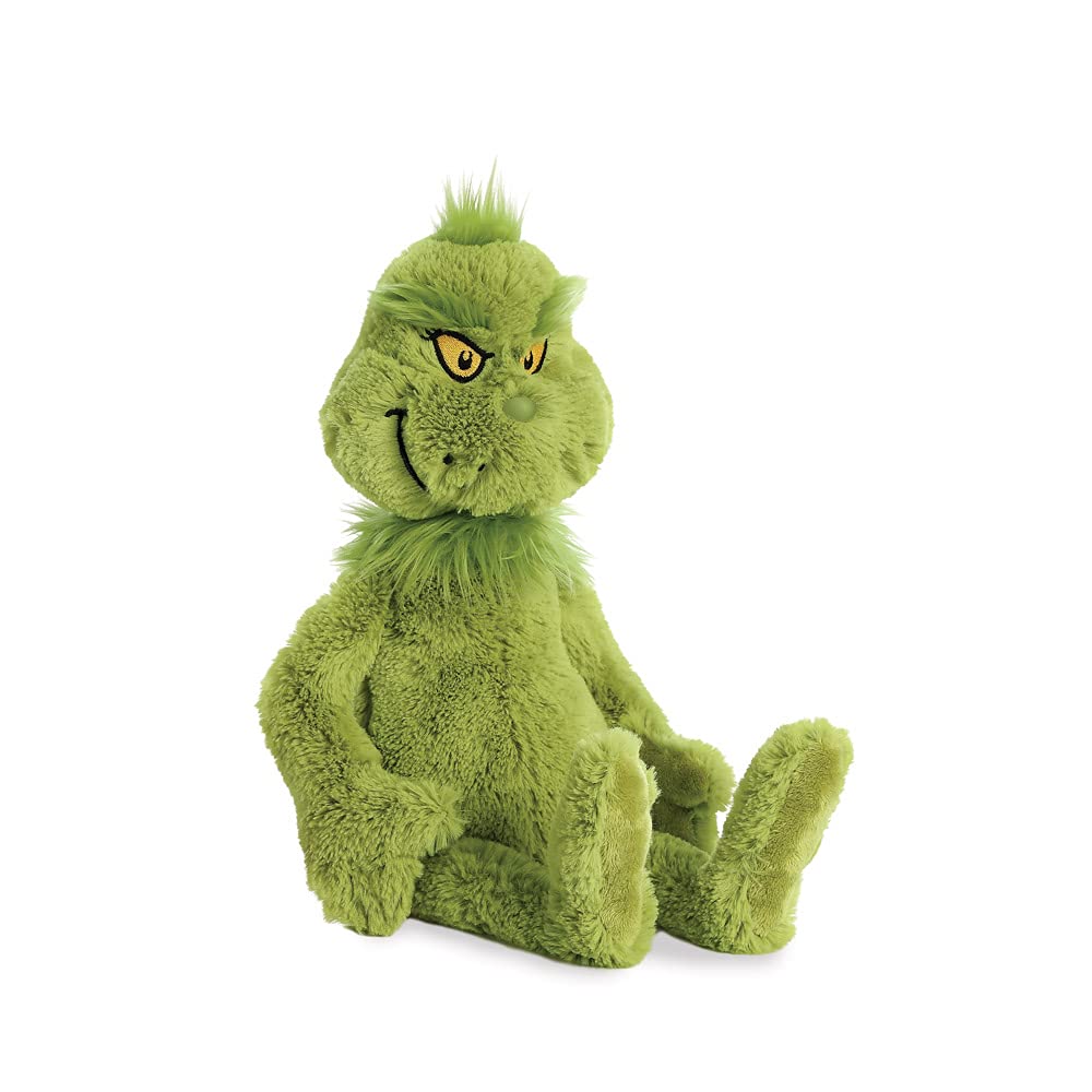 Aurora Grinch plush, officially licensed Dr. Seuss Grinch, 16-inch size
