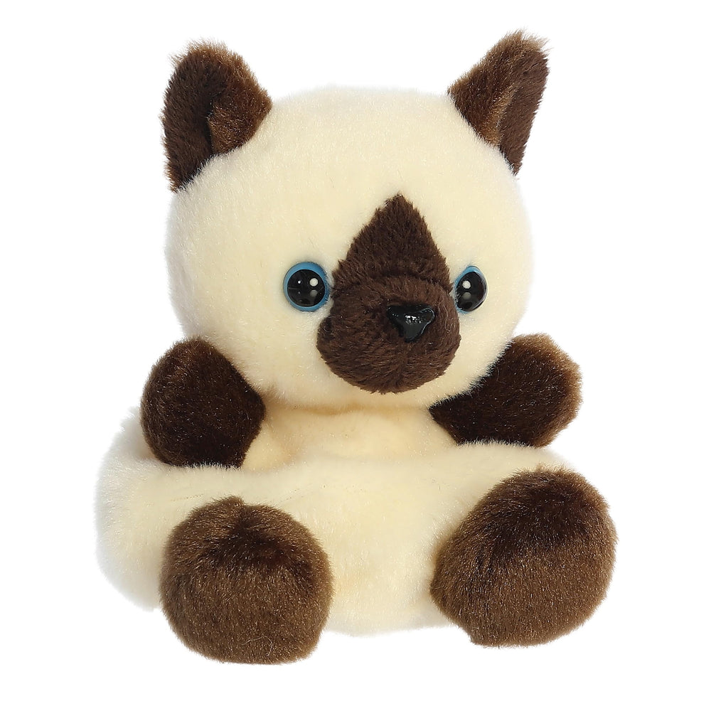 Aurora Dusty Siamese Kitty plush front view for cozy decor and collection.