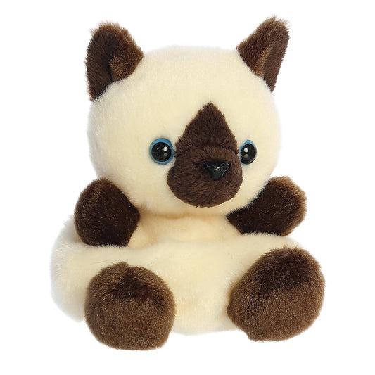 Aurora Dusty Siamese Kitty plush front view for cozy decor and collection.