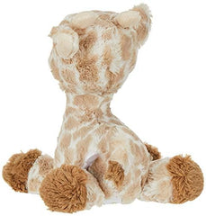Aurora Ebba Loppy Giraffe Musical thin neck supports secure hold during cuddles.