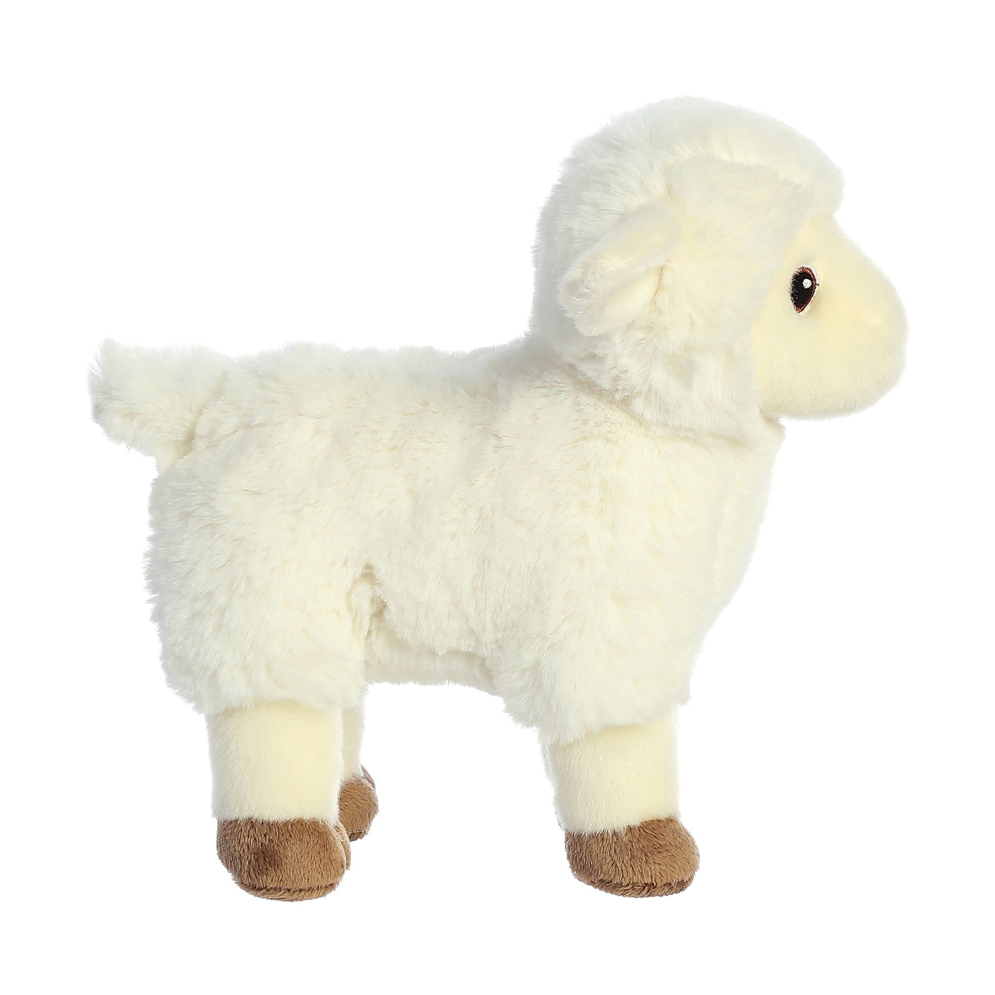 Aurora Eco Nation Lamb recycled fabric keeps plush durable for everyday use.