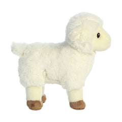 Aurora Eco Nation Lamb recycled fabric keeps plush durable for everyday use.