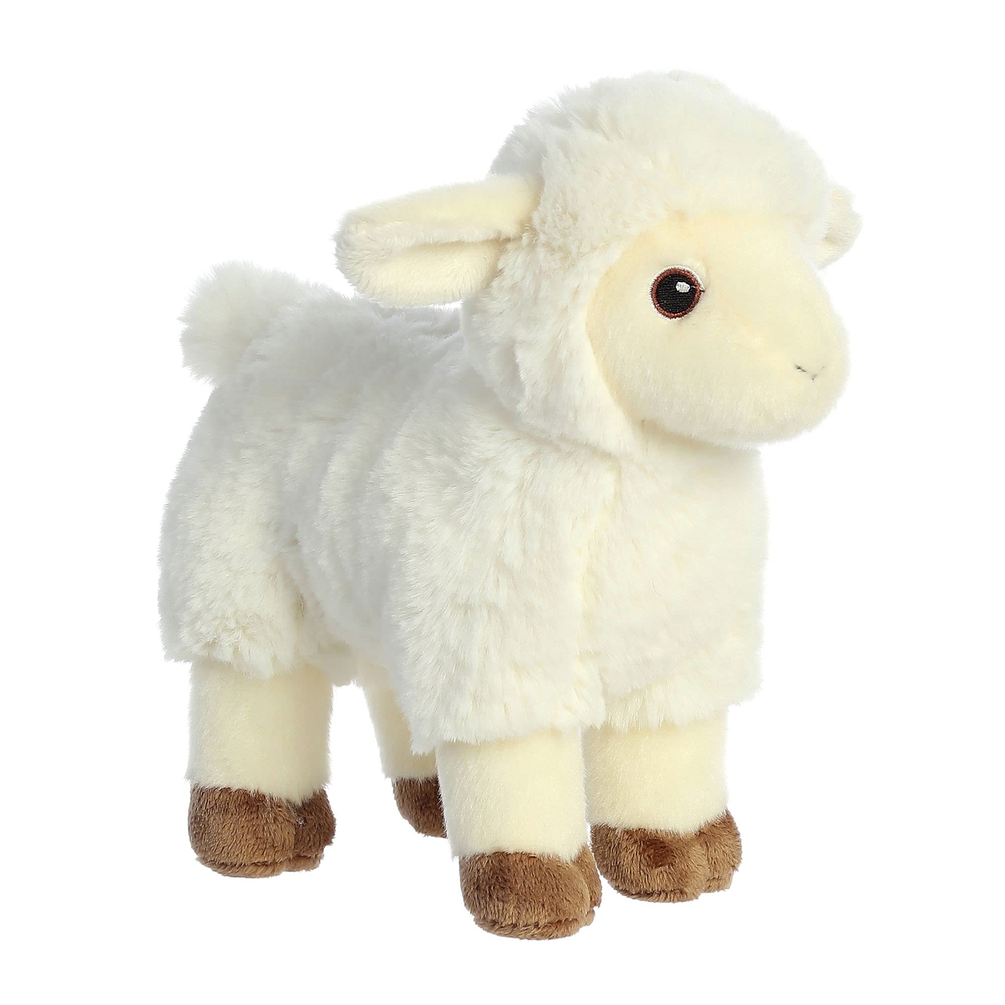 Aurora Eco Nation Lamb soft plush texture ideal for bedtime routines.