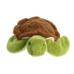 10.5-inch Aurora Sea Turtle is compact for beds, shelves, and travel.