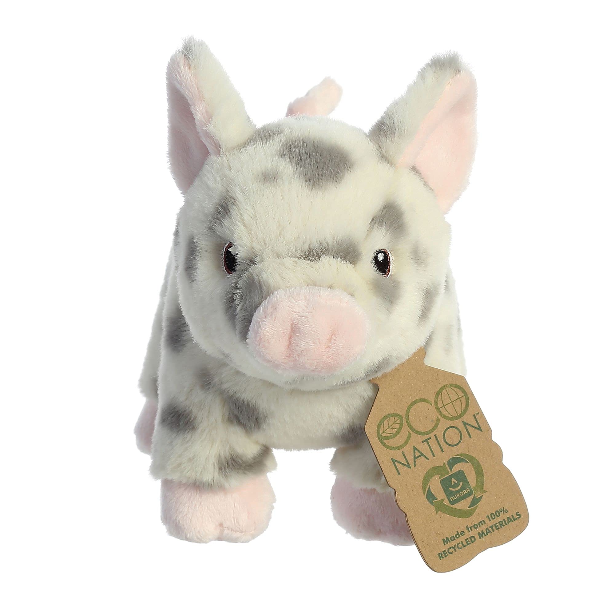 Aurora Eco Nation Spotted Pig light grey spots for friendly decor and play