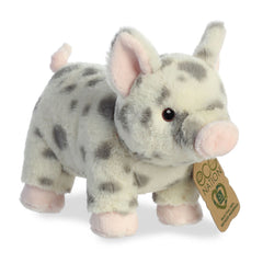 Aurora Eco Nation Spotted Pig Snout plush offers a soft cuddle experience