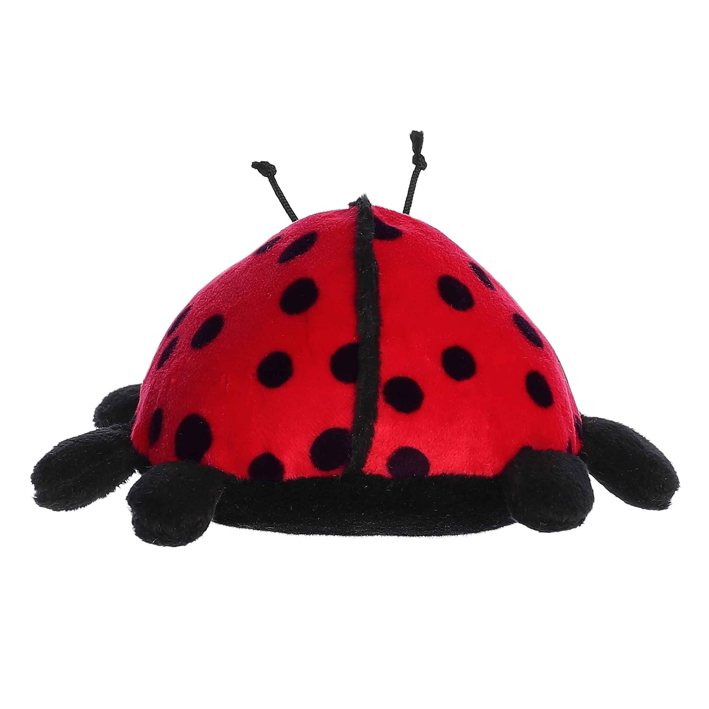 Aurora Eco Softies Ladybug plush features vibrant colors for imaginative play