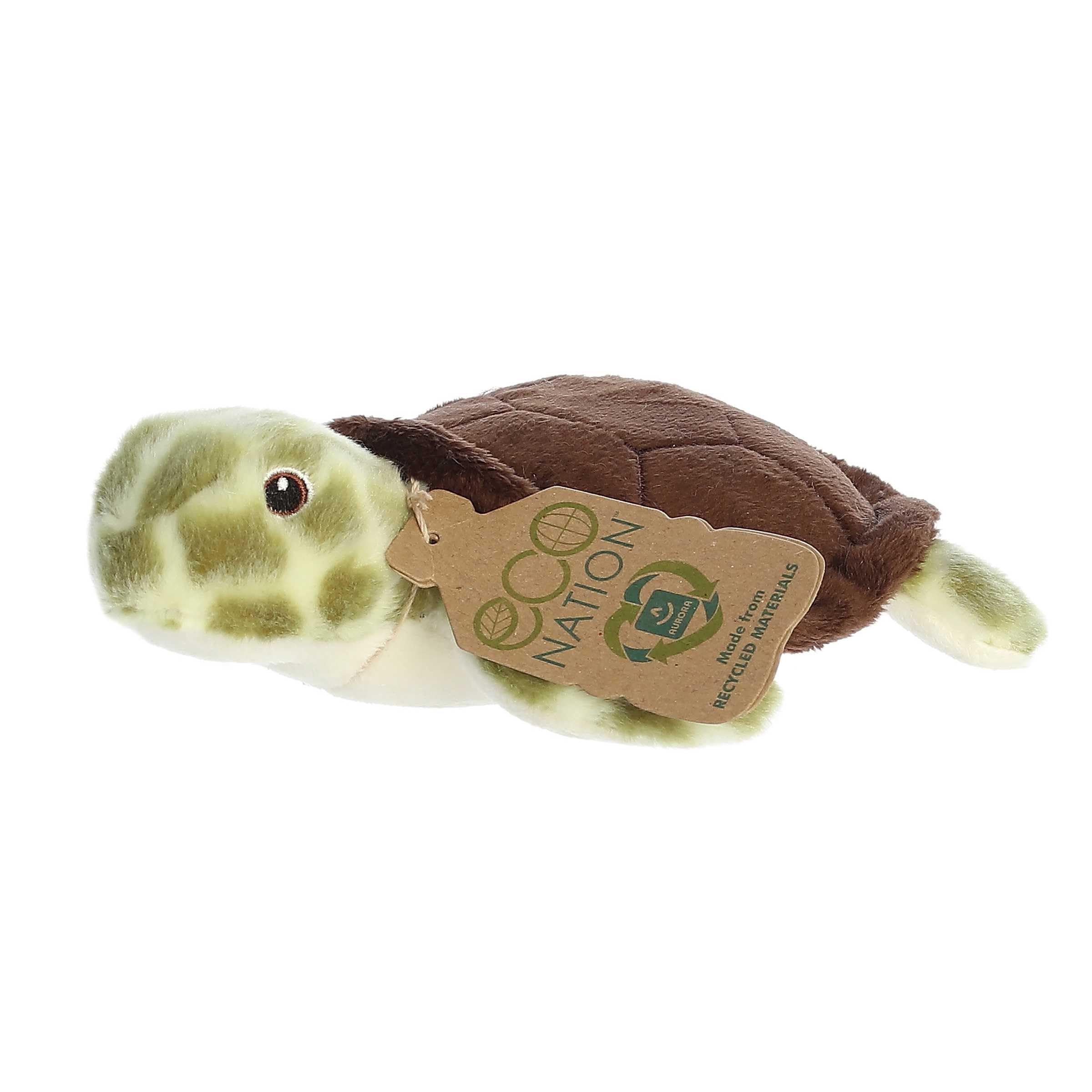 Aurora Eco Softies Sea Turtle packaging image emphasizes eco-friendly design.