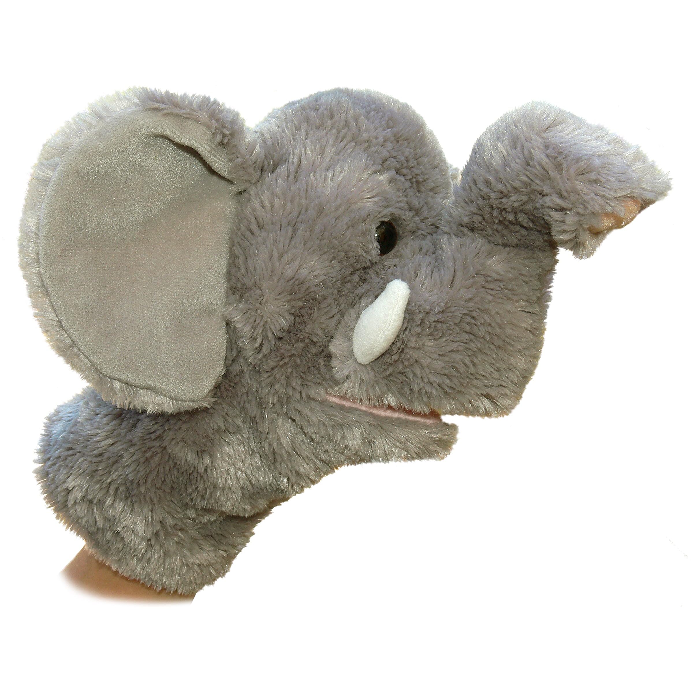 Aurora elephant hand puppet 10-inch for interactive storytelling and imaginative play.