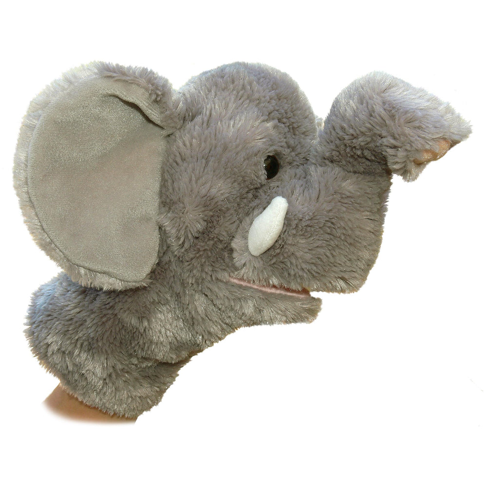 Aurora elephant hand puppet 10-inch for interactive storytelling and imaginative play.