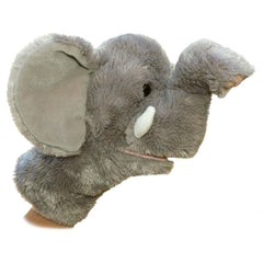 Aurora elephant hand puppet 10-inch for interactive storytelling and imaginative play.