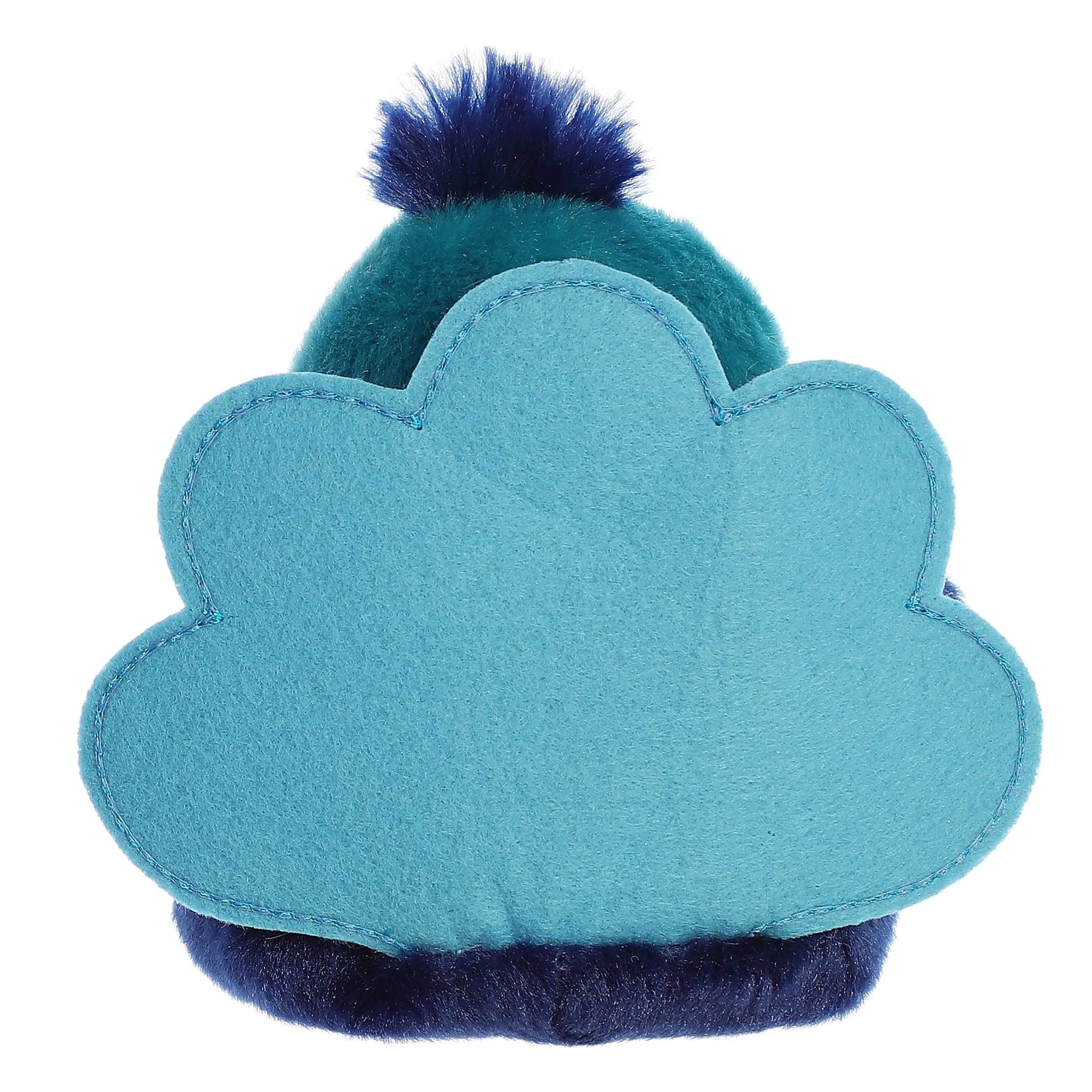 Aurora Elton Peacock plush decorating shelves or desks with cheerful charm