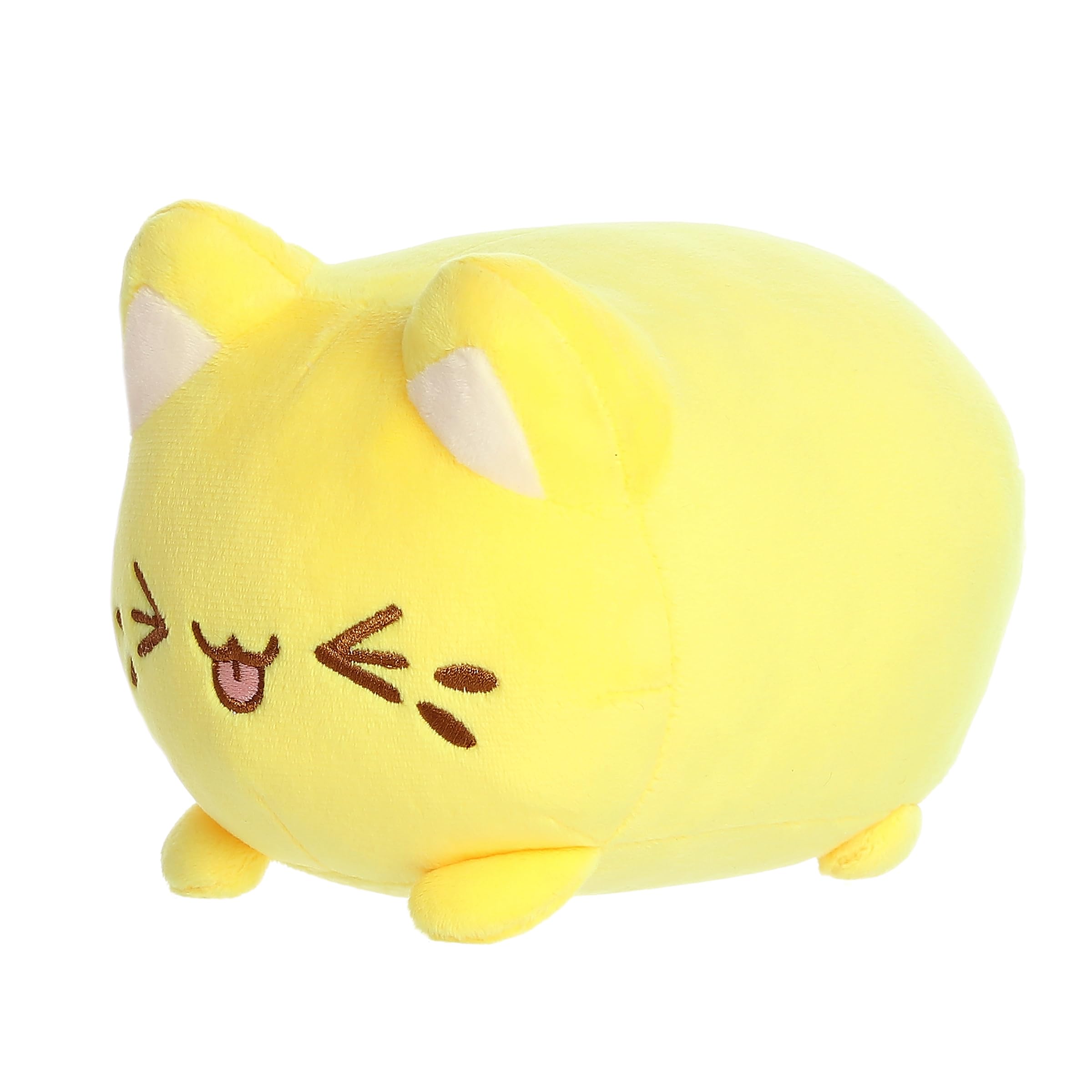 Aurora Meowchi cuddling pose, ideal for gifts.