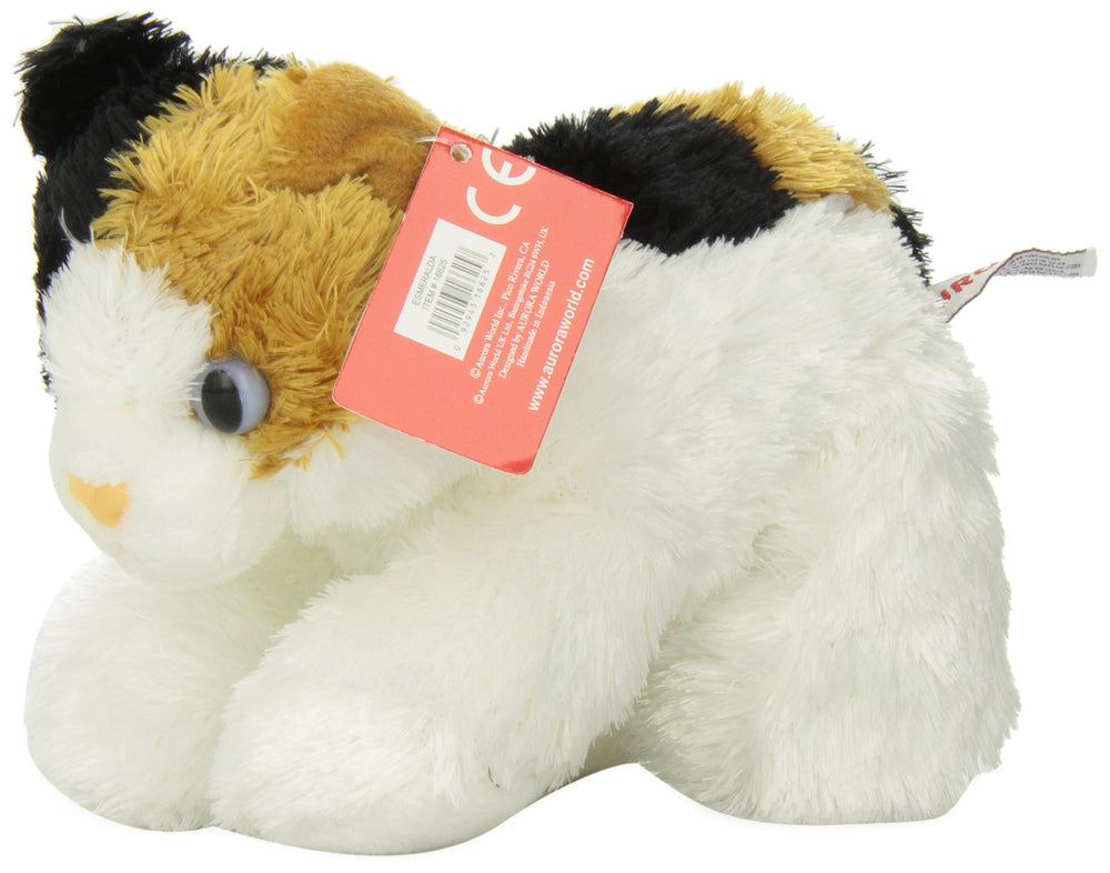Esmeralda plush with bright blue eyes invites imaginative play and companionship.