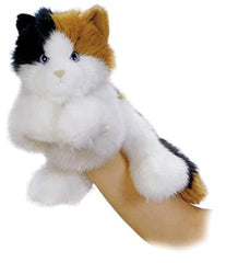Aurora Esmeralda puppet cat-face pose for imaginative pretend play