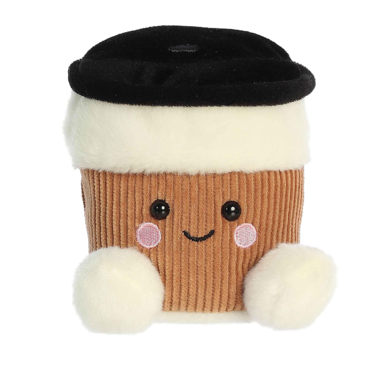 Aurora Palm Pals Essie Coffee Cup plush, soft and cuddly, ideal for desk or shelf decor.