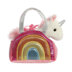 Aurora Fancy Pals Over the Rainbow Unicorn with rainbow purse for playful dress-up fun.