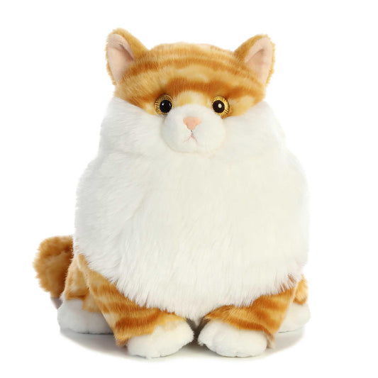Aurora Fat Cats Butterball Tabby full-body plush for cozy nights and hugs.