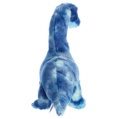 Bean-filled base adds stability to the Aurora Brachiosaurus plush for pretend adventures
