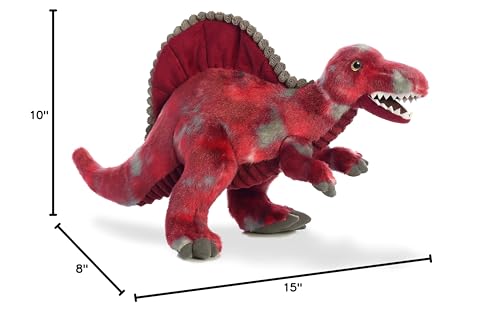Aurora Spinosaurus stands as a cuddly companion for friends and storytelling.