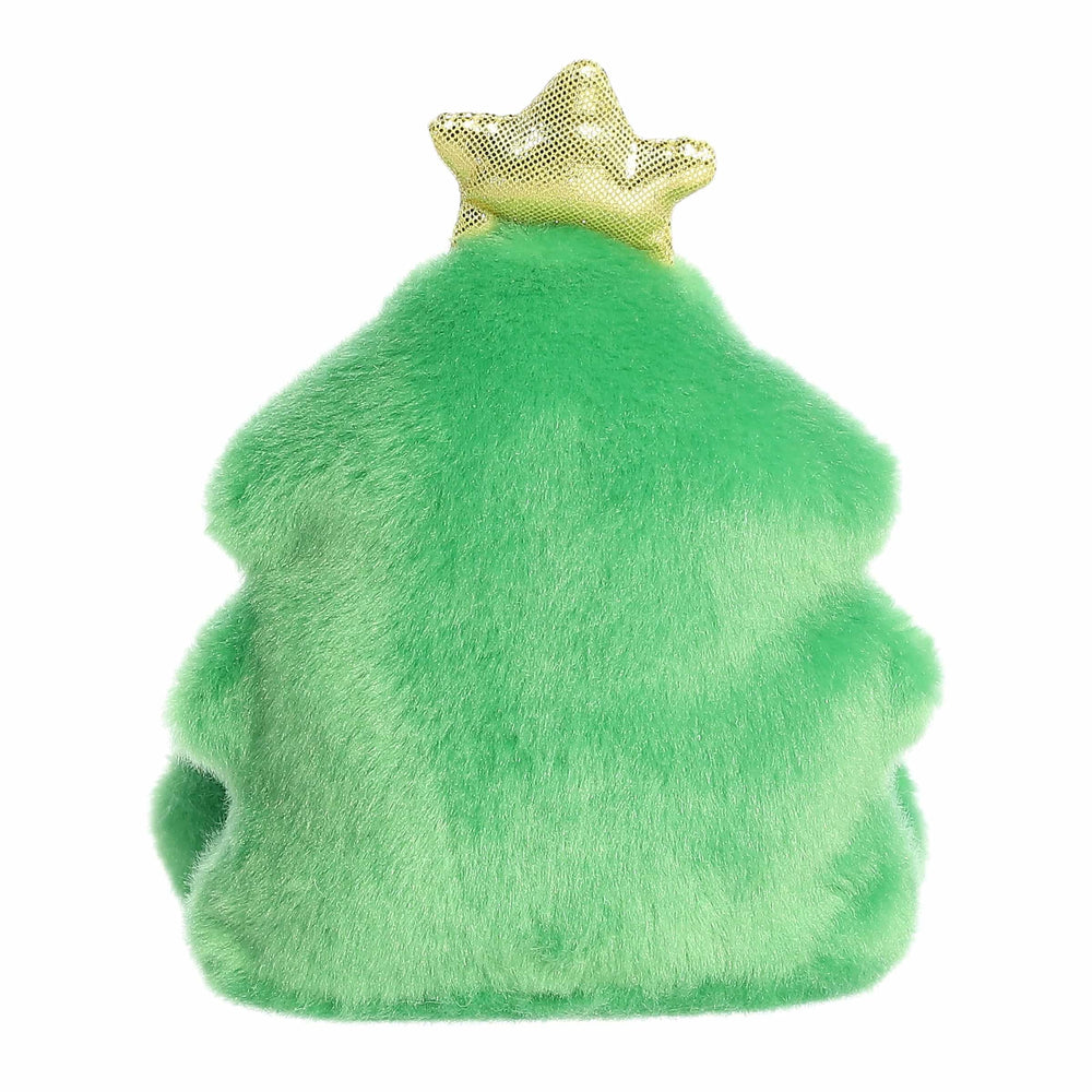 Aurora Festive Palm Pals Douglas Christmas Tree plush shown on a shelf for festive display